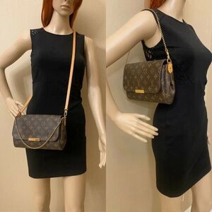 Louis Vuitton Monogram Canvas Crossbody Shoulder Bag - Brown/Tan